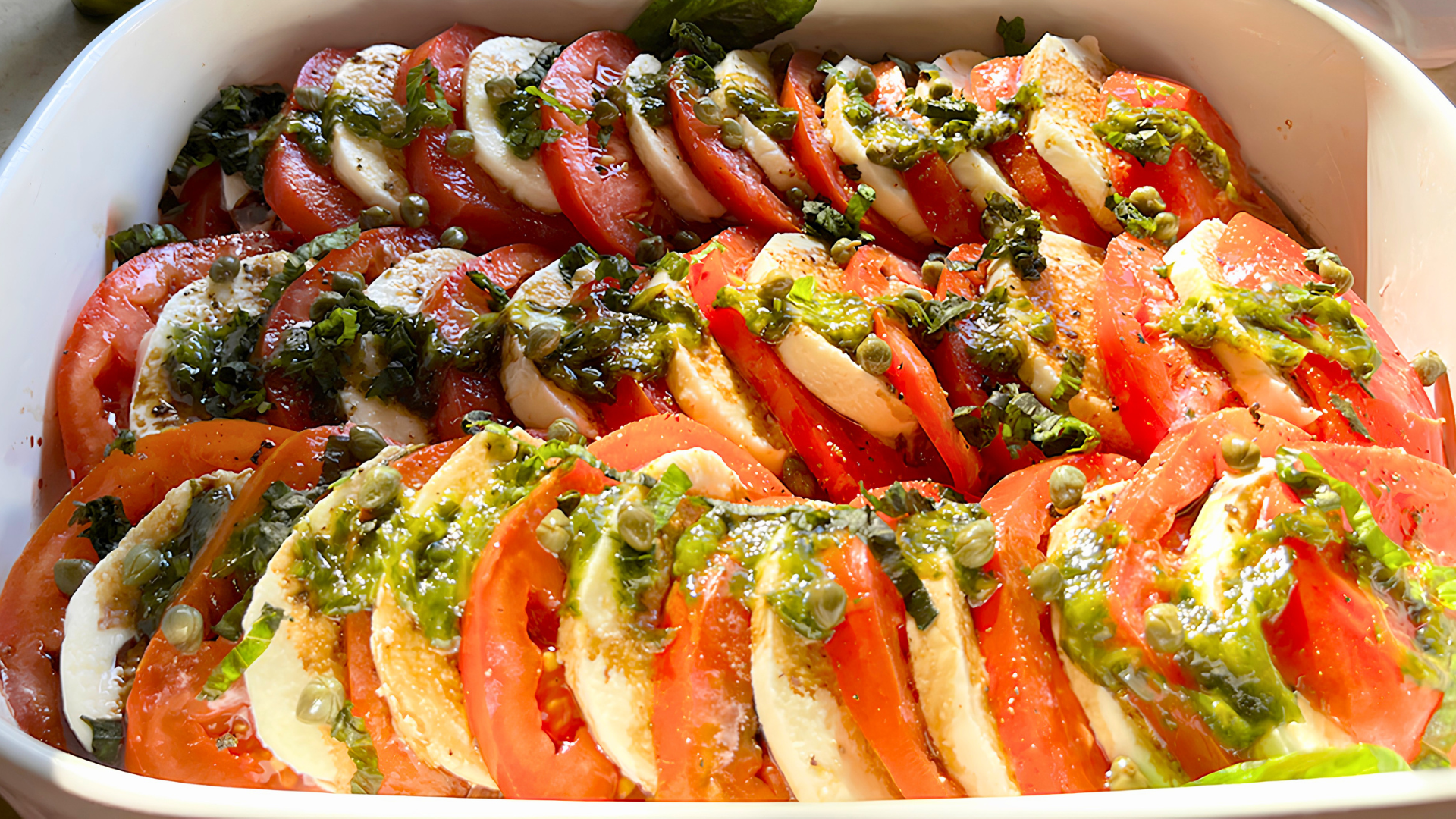 Sunflower Caprese Salad