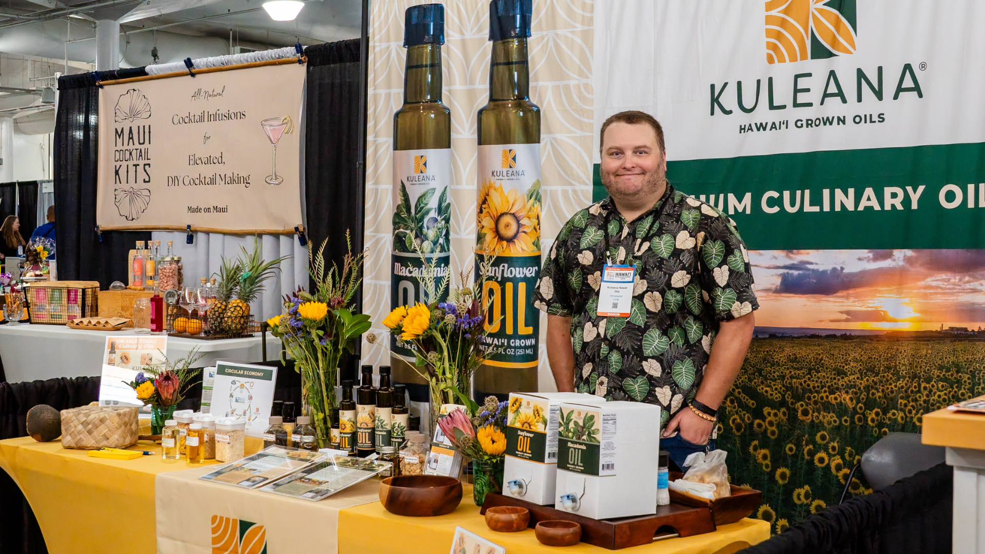 Kuleana Hawaiʻi Grown Oils at the Hawaiʻi Hotel & Restaurant Show